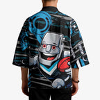 Port Adelaide Power Kimono Mascot Cartoon Football Illustration Style