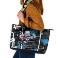 Port Adelaide Power Leather Tote Bag Mascot Cartoon Football Illustration Style