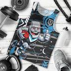 Port Adelaide Power Men Tank Top Mascot Cartoon Football Illustration Style