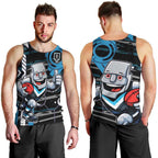 Port Adelaide Power Men Tank Top Mascot Cartoon Football Illustration Style