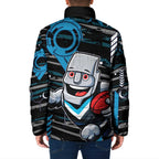 Port Adelaide Power Padded Jacket Mascot Cartoon Football Illustration Style