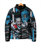 Port Adelaide Power Padded Jacket Mascot Cartoon Football Illustration Style