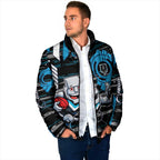 Port Adelaide Power Padded Jacket Mascot Cartoon Football Illustration Style