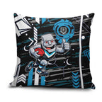 Port Adelaide Power Pillow Cover Mascot Cartoon Football Illustration Style
