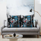 Port Adelaide Power Pillow Cover Mascot Cartoon Football Illustration Style