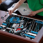 Port Adelaide Power Puzzle Mascot Cartoon Football Illustration Style