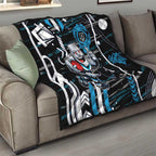 Port Adelaide Power Quilt Mascot Cartoon Football Illustration Style