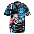 Port Adelaide Power Rugby Jersey Mascot Cartoon Football Illustration Style