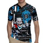 Port Adelaide Power Rugby Jersey Mascot Cartoon Football Illustration Style