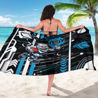 Port Adelaide Power Sarong Mascot Cartoon Football Illustration Style