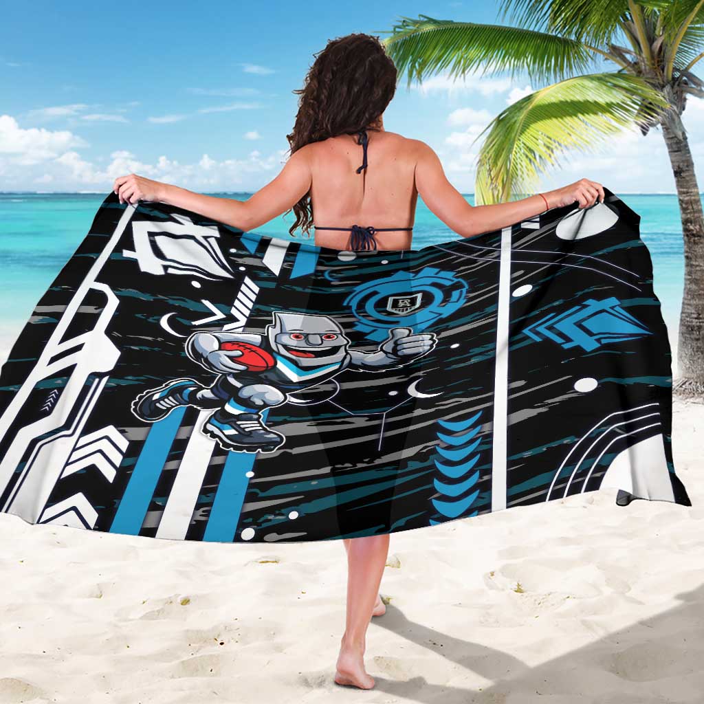 Port Adelaide Power Sarong Mascot Cartoon Football Illustration Style
