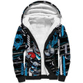 Port Adelaide Power Sherpa Hoodie Mascot Cartoon Football Illustration Style