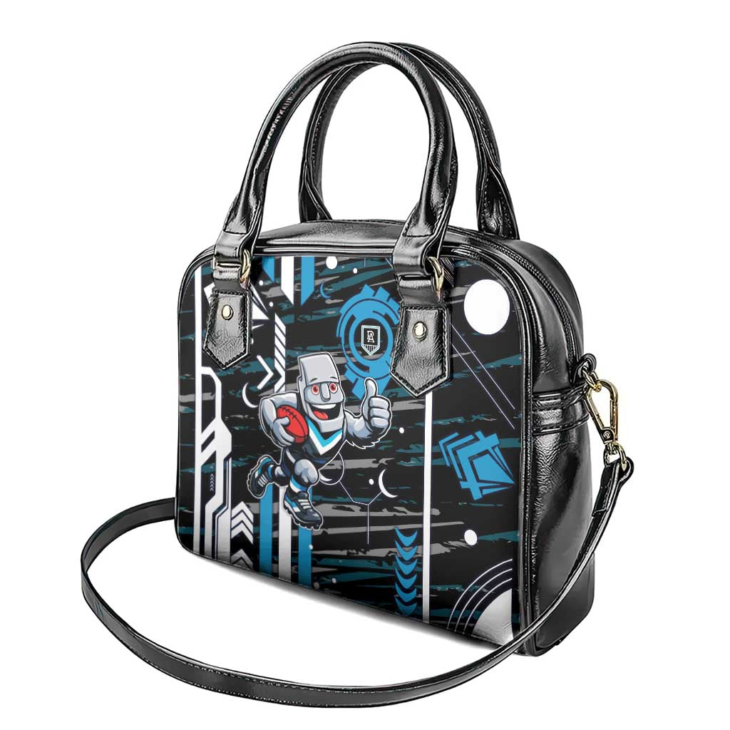 Port Adelaide Power Shoulder Handbag Mascot Cartoon Football Illustration Style