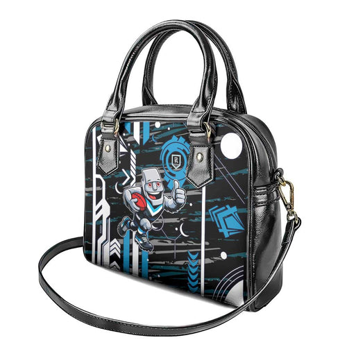 Port Adelaide Power Shoulder Handbag Mascot Cartoon Football Illustration Style