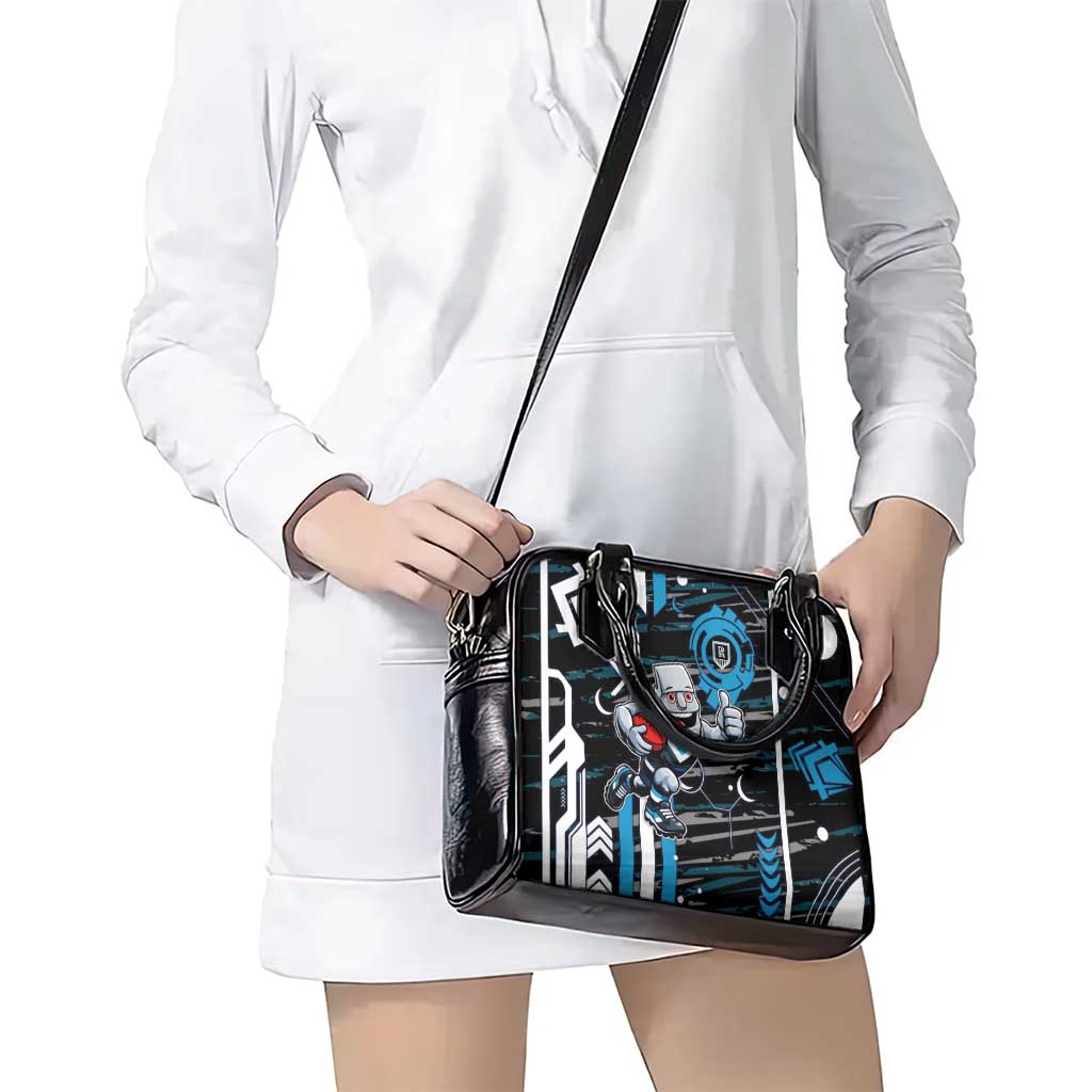 Port Adelaide Power Shoulder Handbag Mascot Cartoon Football Illustration Style