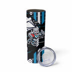 Port Adelaide Power Skinny Tumbler Mascot Cartoon Football Illustration Style