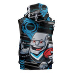 Port Adelaide Power Sleeveless Hoodie Mascot Cartoon Football Illustration Style