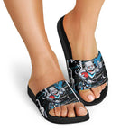 Port Adelaide Power Slide Sandals Mascot Cartoon Football Illustration Style