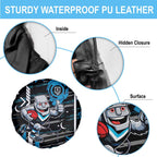 Port Adelaide Power Spare Tire Cover Mascot Cartoon Football Illustration Style