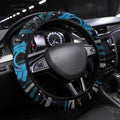 Port Adelaide Power Steering Wheel Cover Mascot Cartoon Football Illustration Style