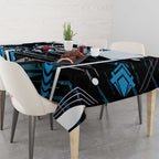 Port Adelaide Power Tablecloth Mascot Cartoon Football Illustration Style