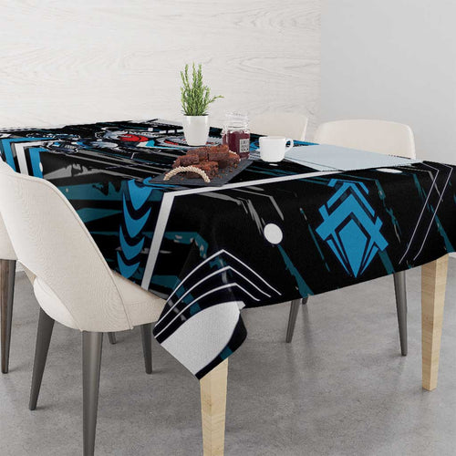 Port Adelaide Power Tablecloth Mascot Cartoon Football Illustration Style