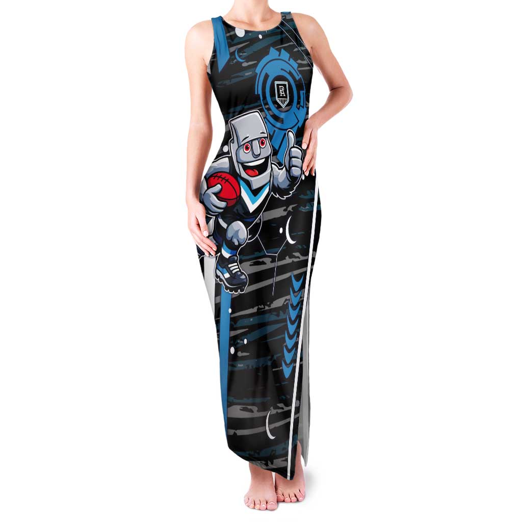 Port Adelaide Power Tank Maxi Dress Mascot Cartoon Football Illustration Style