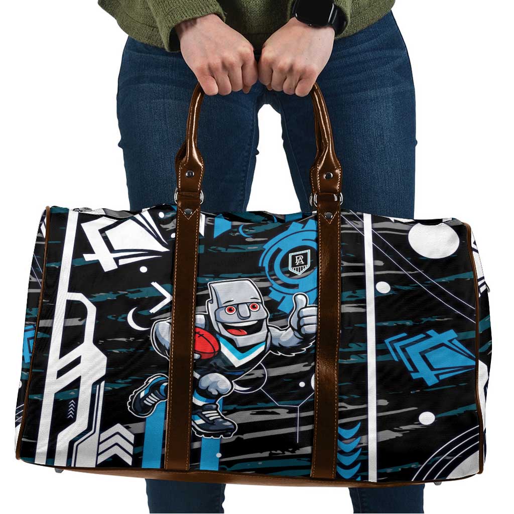 Port Adelaide Power Travel Bag Mascot Cartoon Football Illustration Style