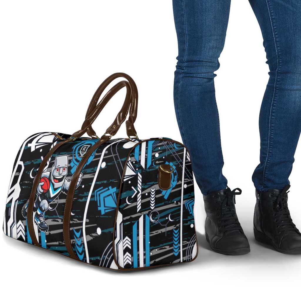 Port Adelaide Power Travel Bag Mascot Cartoon Football Illustration Style