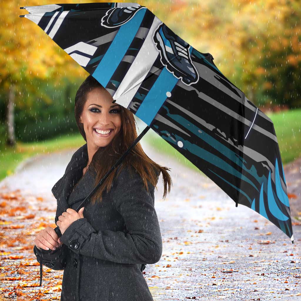 Port Adelaide Power Umbrella Mascot Cartoon Football Illustration Style