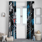 Port Adelaide Power Window Curtain Mascot Cartoon Football Illustration Style