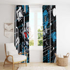 Port Adelaide Power Window Curtain Mascot Cartoon Football Illustration Style