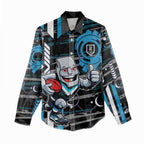 Port Adelaide Power Women Casual Shirt Mascot Cartoon Football Illustration Style