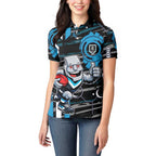 Port Adelaide Power Women Polo Shirt Mascot Cartoon Football Illustration Style