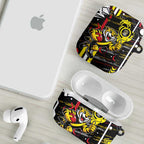 Richmond Tigers AirPods Case Mascot Cartoon Football Illustration Style