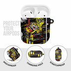 Richmond Tigers AirPods Case Mascot Cartoon Football Illustration Style