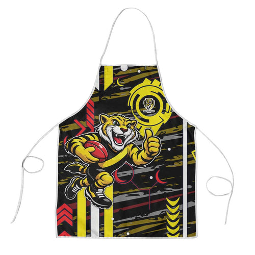 Richmond Tigers Apron Mascot Cartoon Football Illustration Style