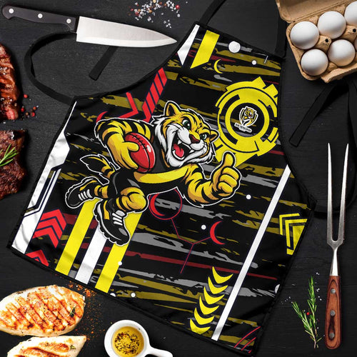 Richmond Tigers Apron Mascot Cartoon Football Illustration Style