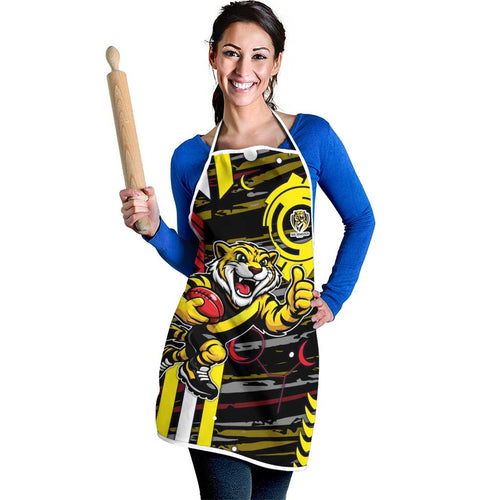 Richmond Tigers Apron Mascot Cartoon Football Illustration Style