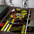 Richmond Tigers Area Rug Mascot Cartoon Football Illustration Style