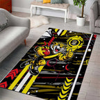 Richmond Tigers Area Rug Mascot Cartoon Football Illustration Style