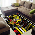 Richmond Tigers Area Rug Mascot Cartoon Football Illustration Style