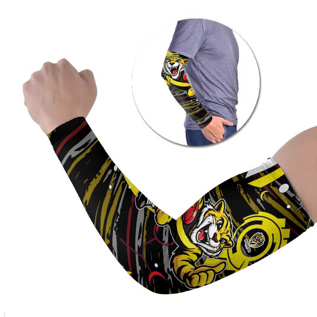 Richmond Tigers Arm Sleeves Mascot Cartoon Football Illustration Style