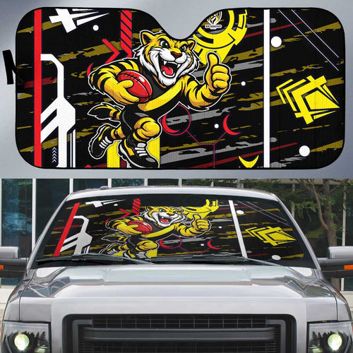Richmond Tigers Auto Sun Shade Mascot Cartoon Football Illustration Style