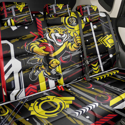Richmond Tigers Back Car Seat Cover Mascot Cartoon Football Illustration Style