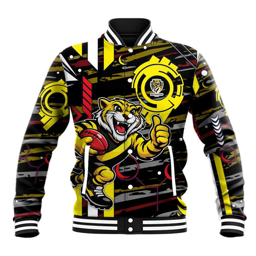 Richmond Tigers Baseball Jacket Mascot Cartoon Football Illustration Style