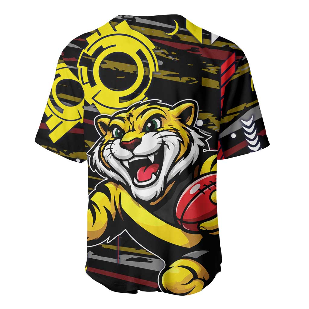 Richmond Tigers Baseball Jersey Mascot Cartoon Football Illustration Style