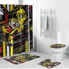 Richmond Tigers Bathroom Set Mascot Cartoon Football Illustration Style