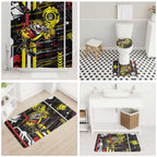 Richmond Tigers Bathroom Set Mascot Cartoon Football Illustration Style