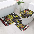 Richmond Tigers Bathroom Set Mascot Cartoon Football Illustration Style